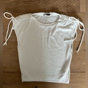 NWOT Zara Ribbed Tie Sleeve Top